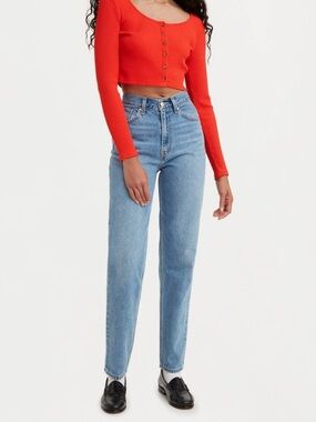 Levi’s Highrise 80s Mom Blue Jeans Size 24 100% Cotton